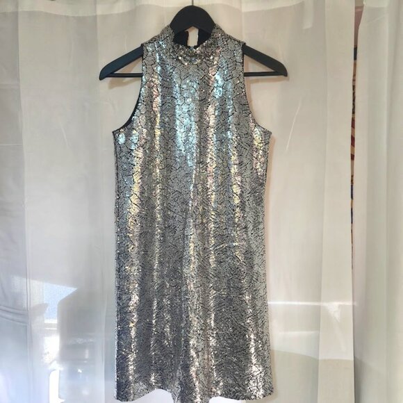 Mirror-Like Sequined Cocktail Dress, 2014, as seen in Canadian Living, Size S - Picture 1 of 7